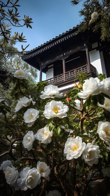 A garden outside the imperial palace