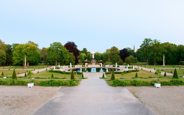 Garden at Sanssouci Palace in Potsdam, Germany