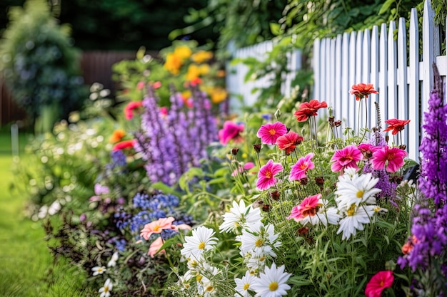 庭園の風景 静かな風景 植物の花 美しい風景