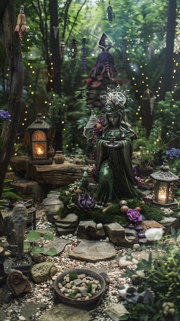 В саду Таро находится секретная школа магии, где каждая скульптура соответствует уроку мистического искусства, скрытому от непосвященных.
