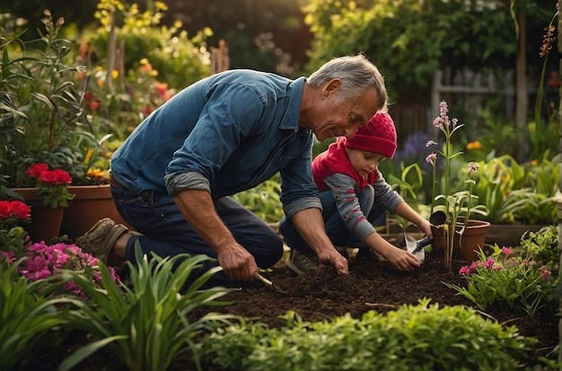 Garden Traditions FatherSon Planting