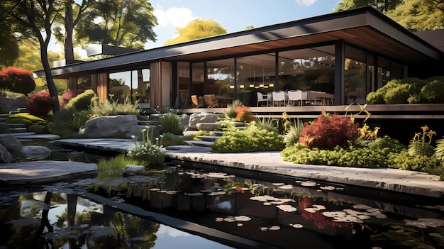 Garden Villa with Contemporary Garden