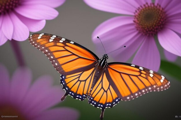 Garden With Butterflies