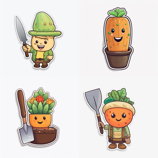 gardening activity stickers