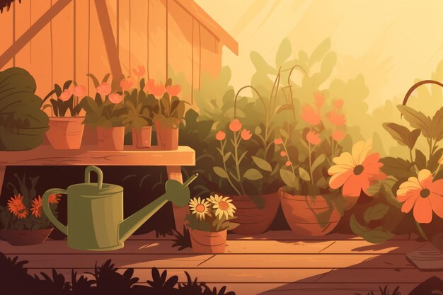 Gardening background