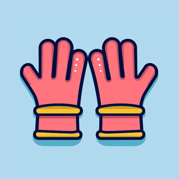 Gardening_Gloves_Modern_Line_Icon_Vector_Line_Art_Cut