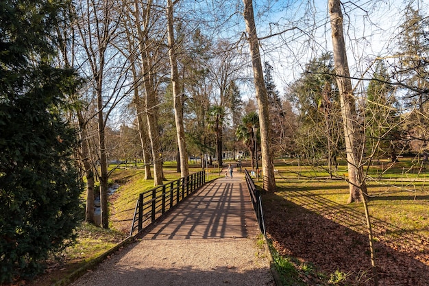 Gardens near the Sanctuary of Loyola Baroque church of Azpeitia Gipuzkoa