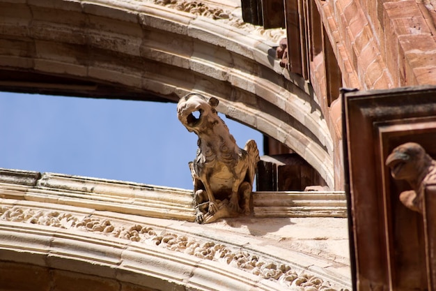 Gargoyles on the facade of the Cathedral of Astorga