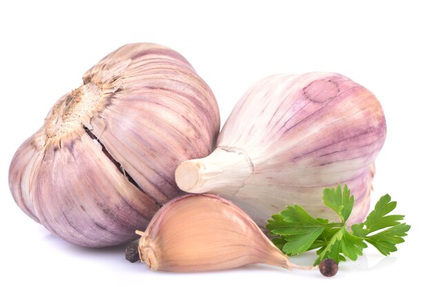 Garlic on a background