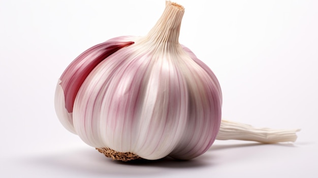 a garlic bulb with a single clove of garlic