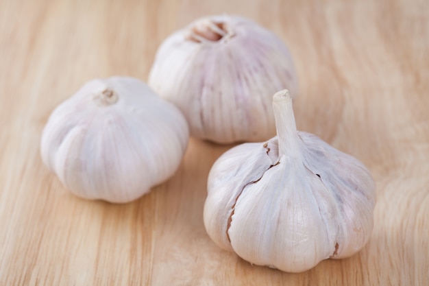 garlic on the chopping block