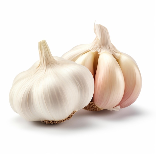 Garlic isolated on white background