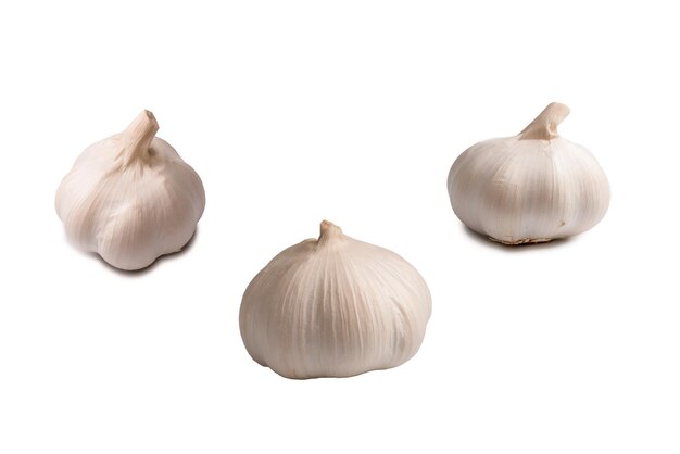 Garlic isolated on a white background