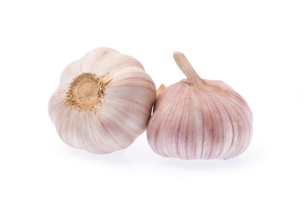 garlic isolated on white background