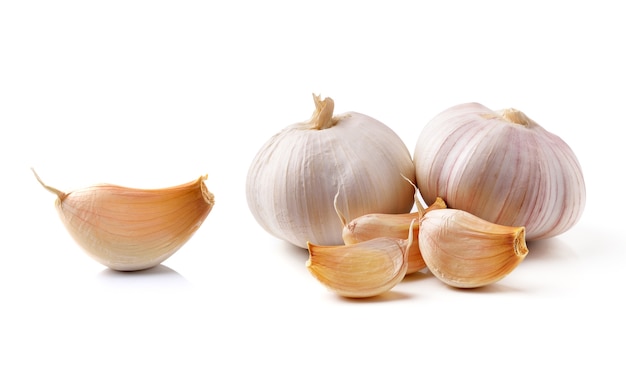 Garlic isolated on white background