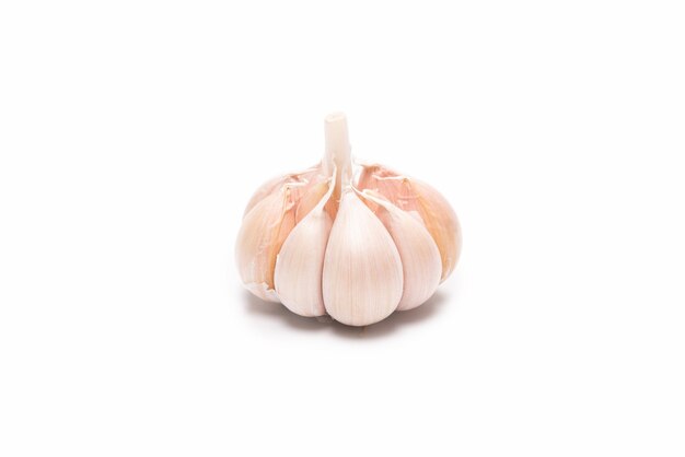 Garlic isolated on a white surface