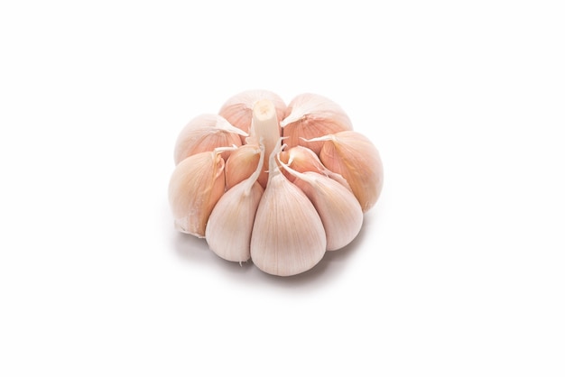 Garlic isolated on a white surface