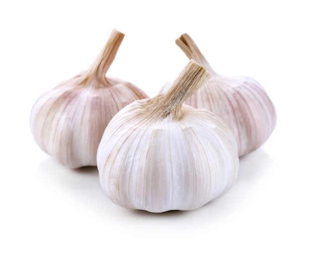 Garlic isolated on white