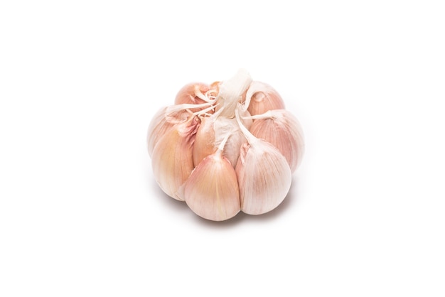 Garlic isolated on white.