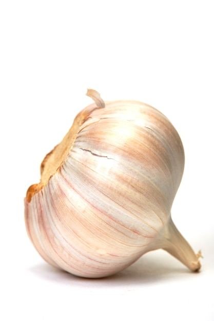 Garlic isolated on white