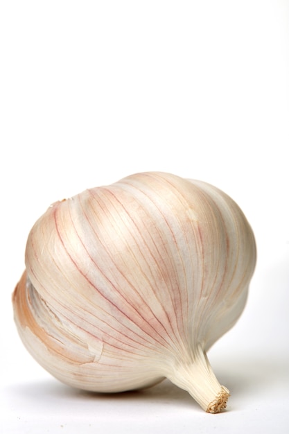 Garlic isolated on white