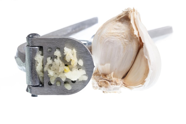 Garlic Press isolated against white