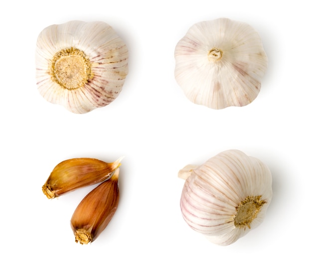 Garlic on white isolated