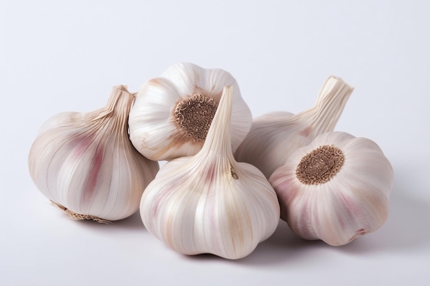 Garlics On White Ai generative