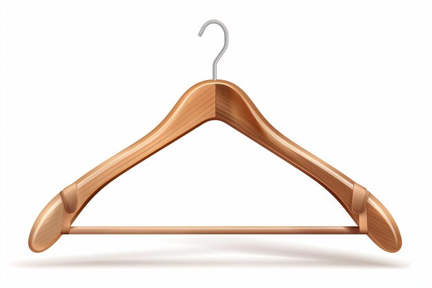 Garment Hanging Solution on White Background Generative AI