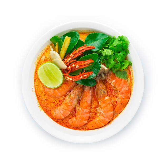 Garnalen met pikante soep (tom yum goong)