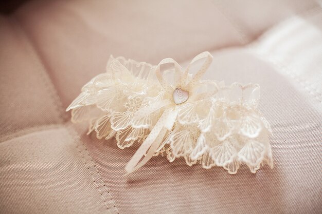 Garter of the bride , bride's accessories