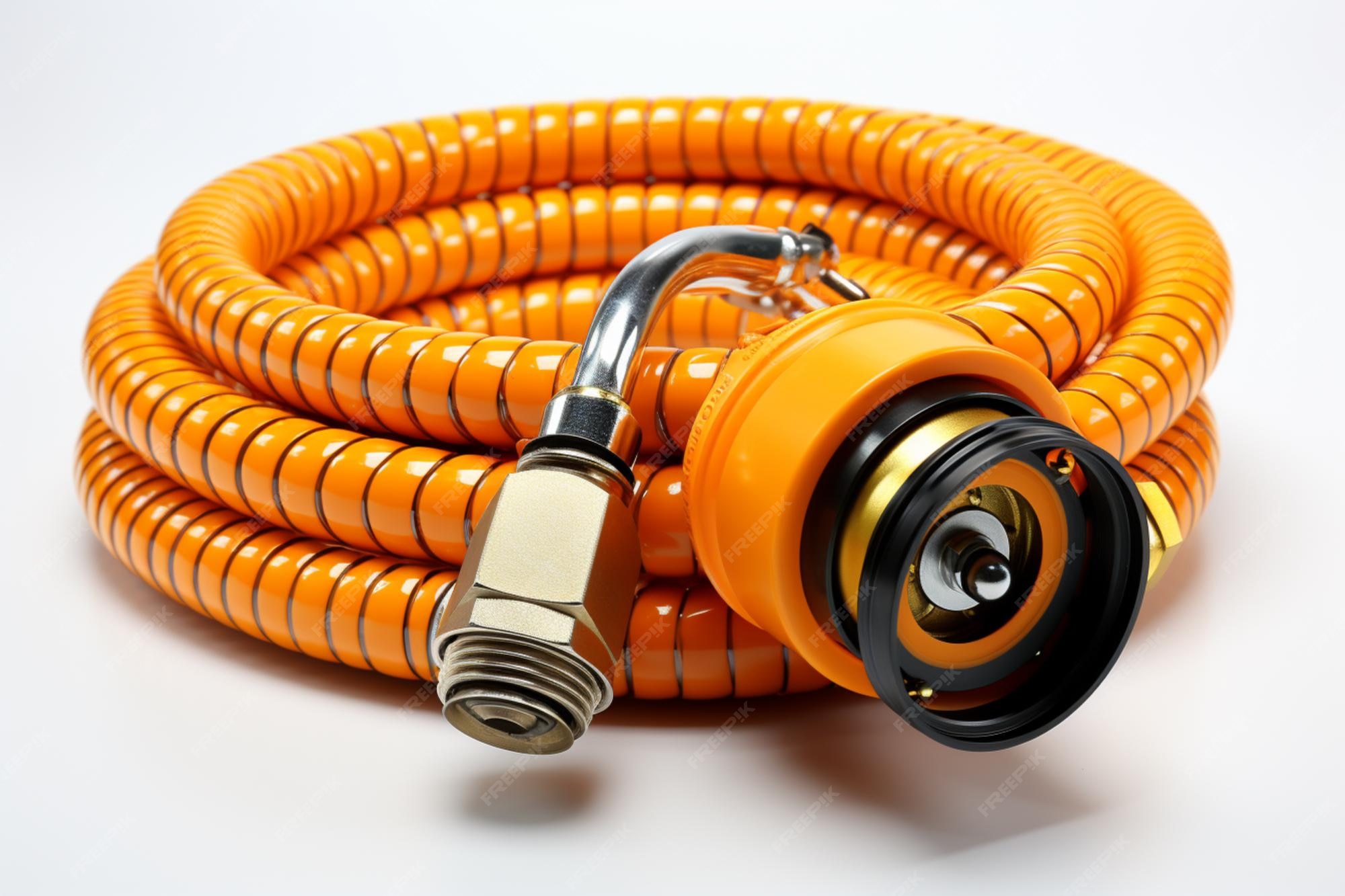 Premium AI Image Gas Cutting Hose Pipe On White Background premium-ai-image-gas-cutting-hose-pipe-on-white-background