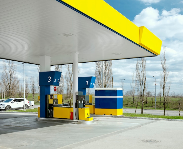 Gas fuel station