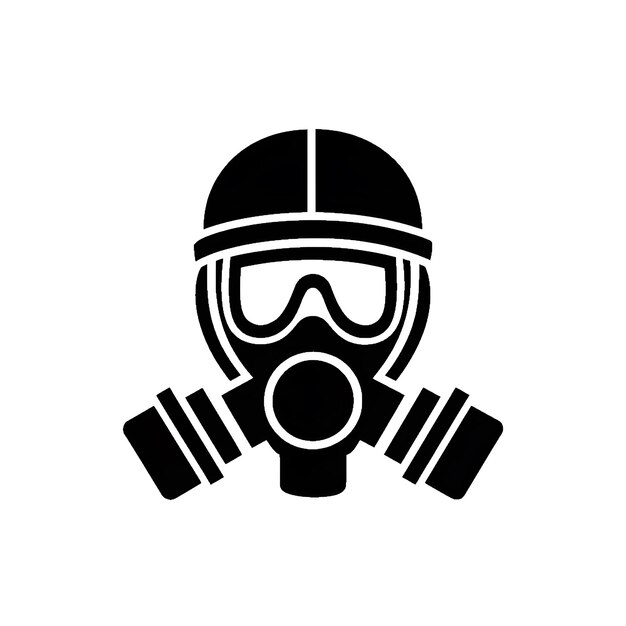 Photo gas mask vector icon illustration on a transparent background gas mask icon