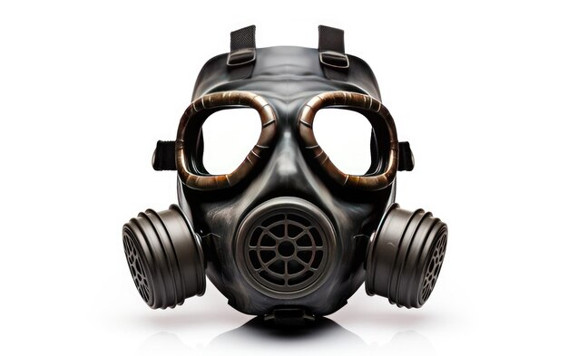 Photo gas mask on white background