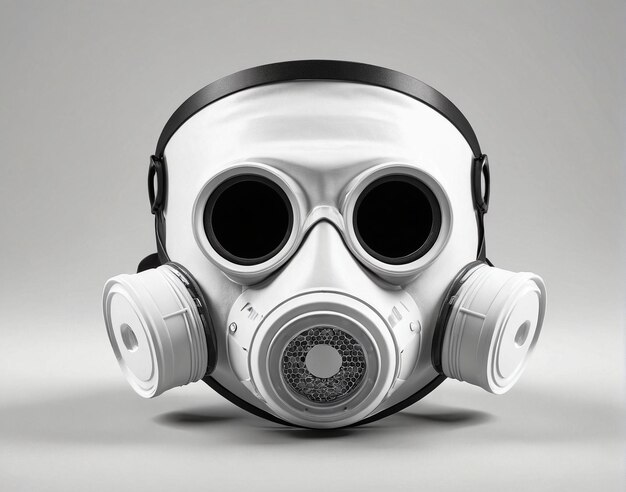 a gas mask with a gas mask on it