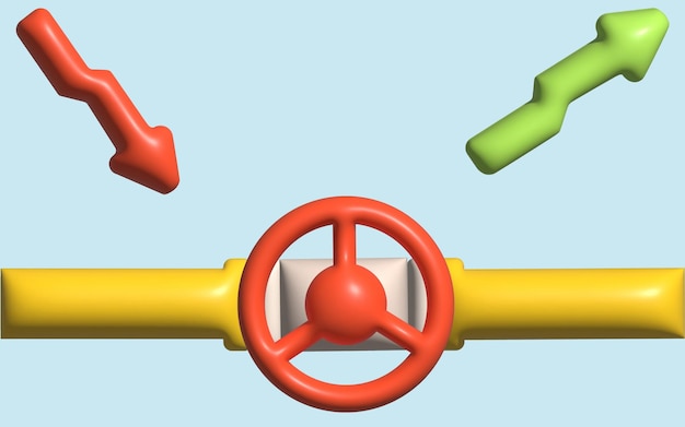 газовая труба с клапаном нефтепровод креативная концепция мировой экономики бизнес финансовый