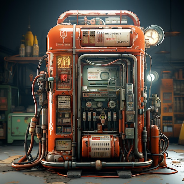 Photo gas pump game asset