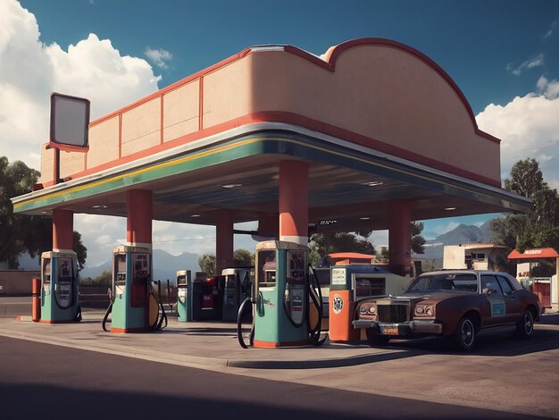 Photo gas station