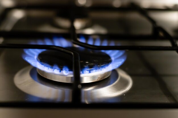 Gas stove Concept of gas problems in the world