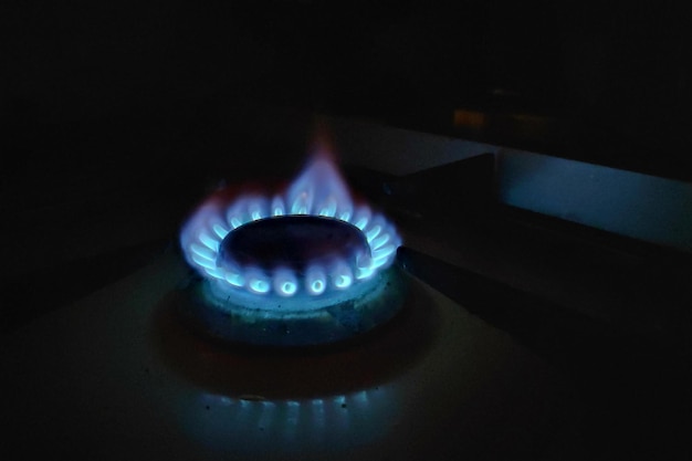 Gas stove fire