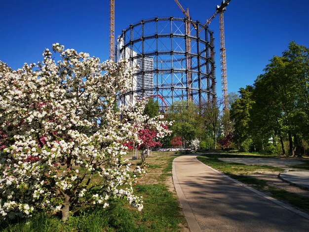 Photo gasometer in rebuilding