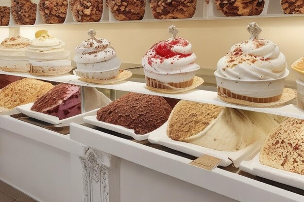 Foto galleria di gelato gastronomico