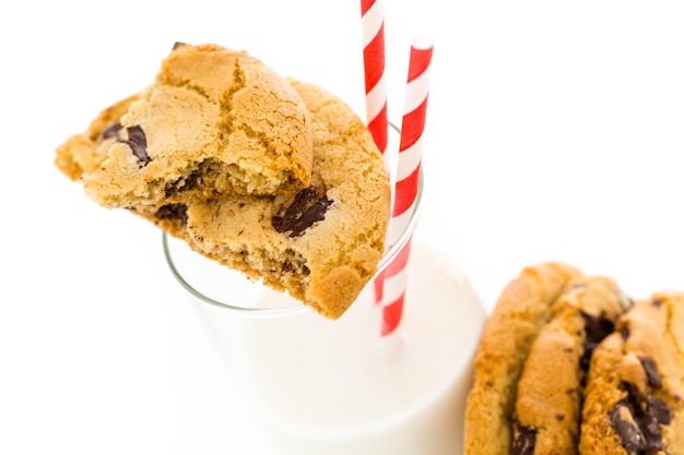 Gastronomische grote chocoladekoekjes.