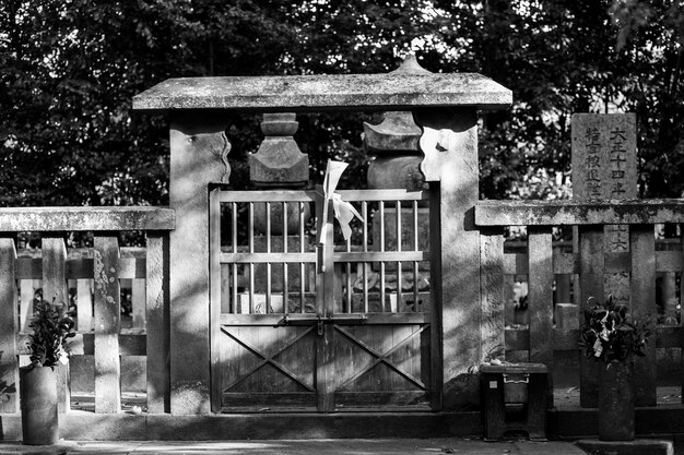 Photo gate of cemetery