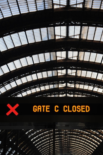 Gate closed