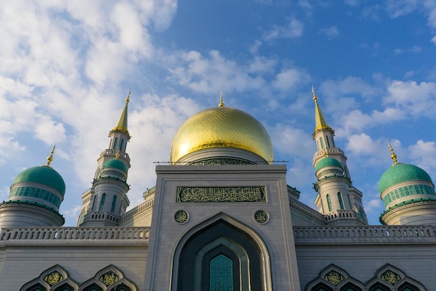 The gate of the Grand cathedral mosque in Moscow