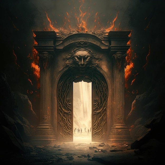 Gate of Hell generated with Ai
