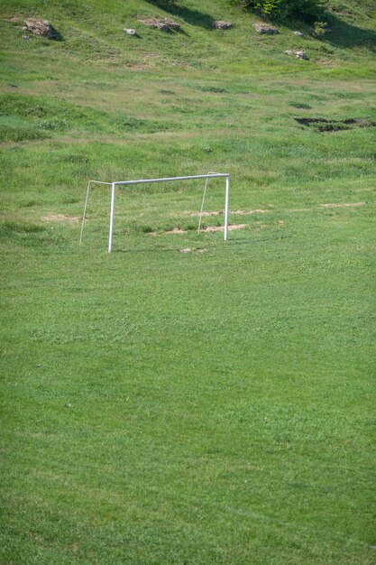 Gate on the rural football field