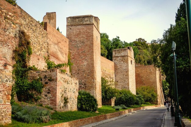 Gates of the old castle in Spain Girona